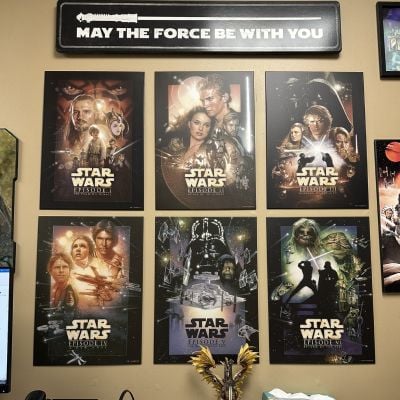 My new @starwars @Displate look amazing on my office wall!!